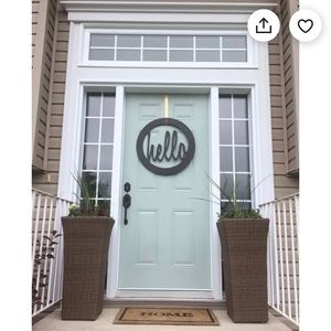 Front door decor sign